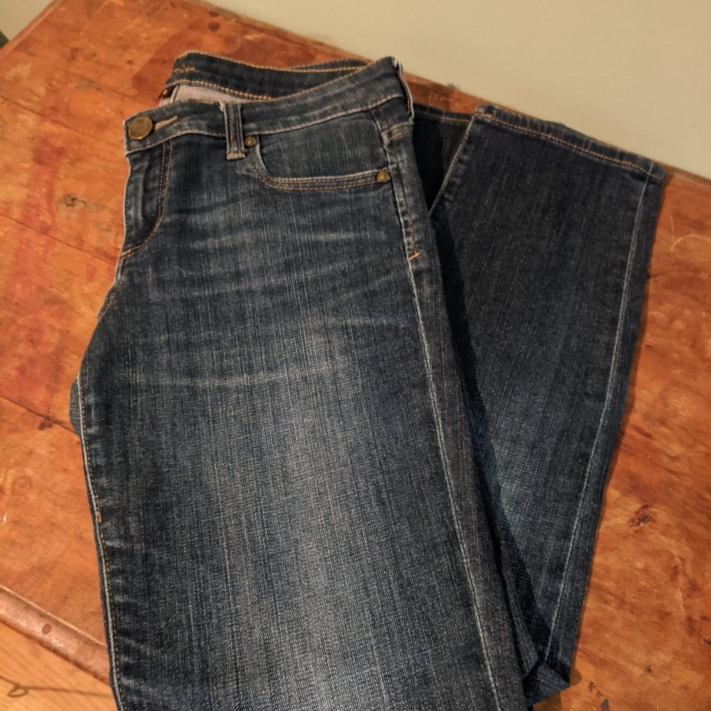 Kut from the Kloth Boyfriend Cut Ankle Jean Dark Wash Sz 6 NWOT